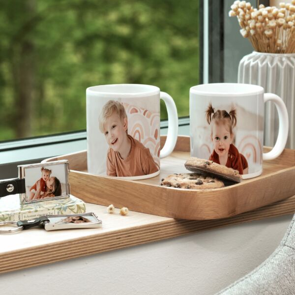 Geschenkpaket: 2x Schlüsselanhänger & 2x Tasse