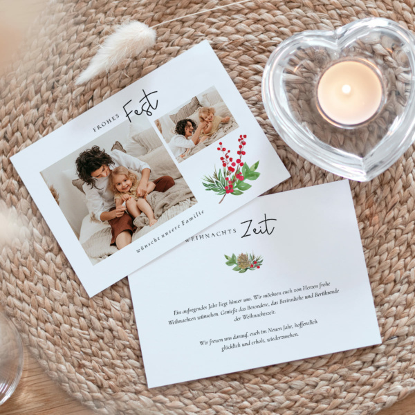 Weihnachtskarte Red Berry